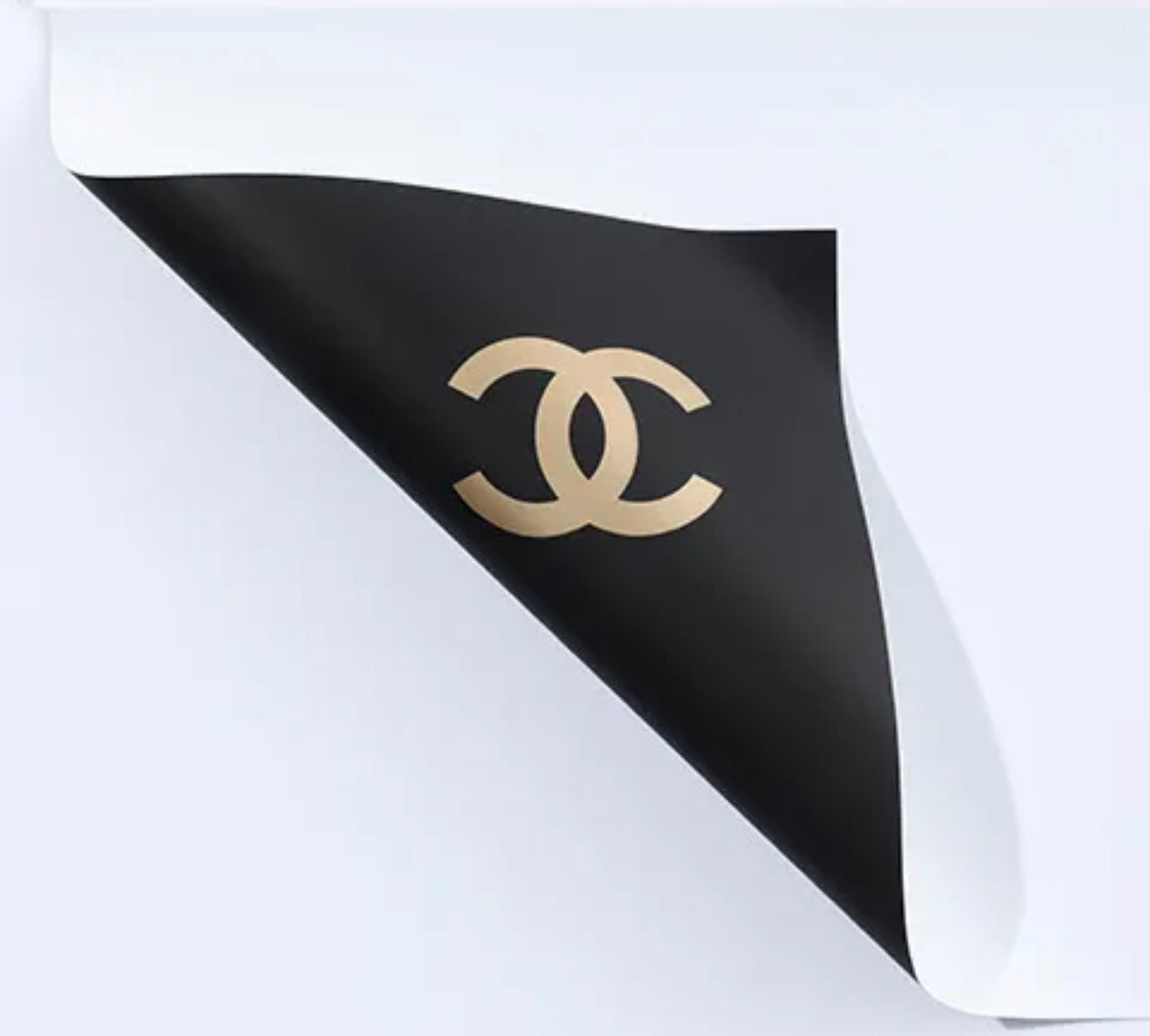 Black Chanel Wrapping Paper